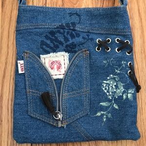 Denim crossbody bag
